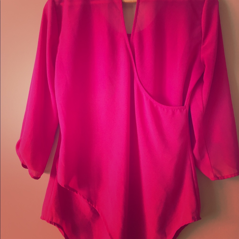 Pink shirt - silk feeling